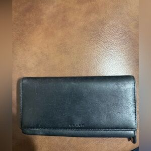 Coach Legacy Black Leather Wallet-Vintage